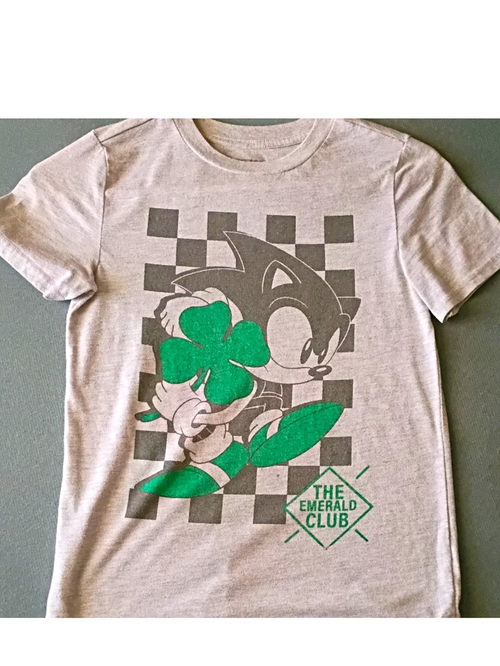 The Emerald Club Graphic Tee - Gray & Green